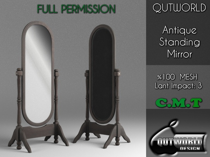 .::QUTWORLD Antique Standing Mirror::.FP