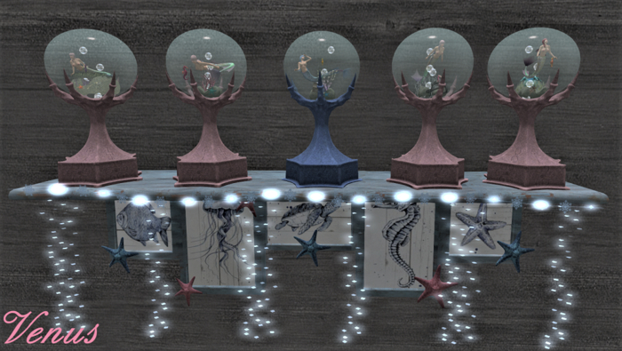 Collection Mermaid crystal balls
