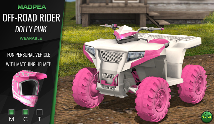 MadPea Off-Road Rider - Dolly Pink