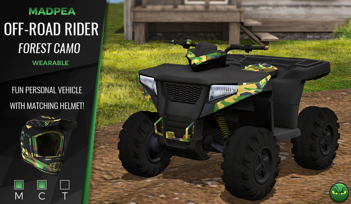 MadPea Off-Road Rider - Forest Camo