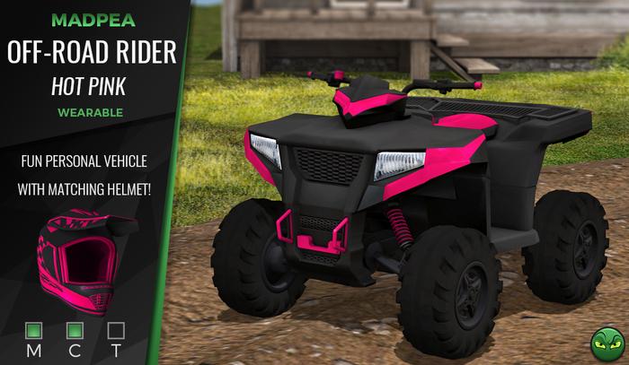 MadPea Off-Road Rider - Hot Pink