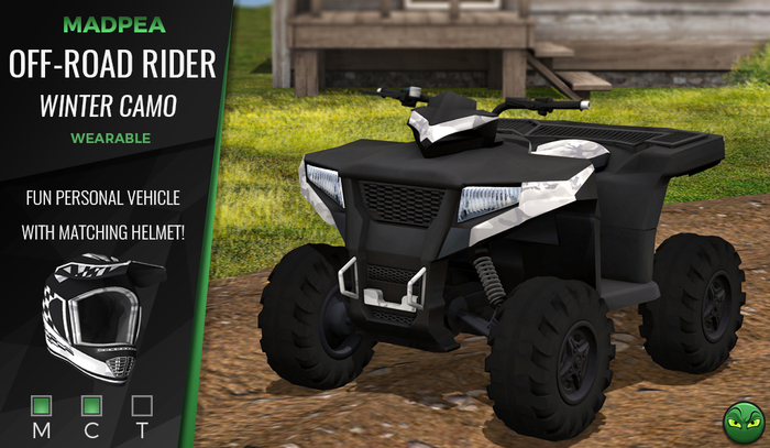 MadPea Off-Road Rider - Winter Camo