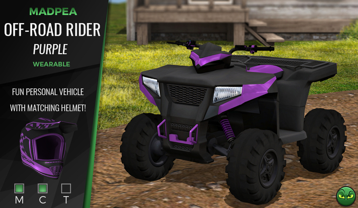 MadPea Off-Road Rider - Purple