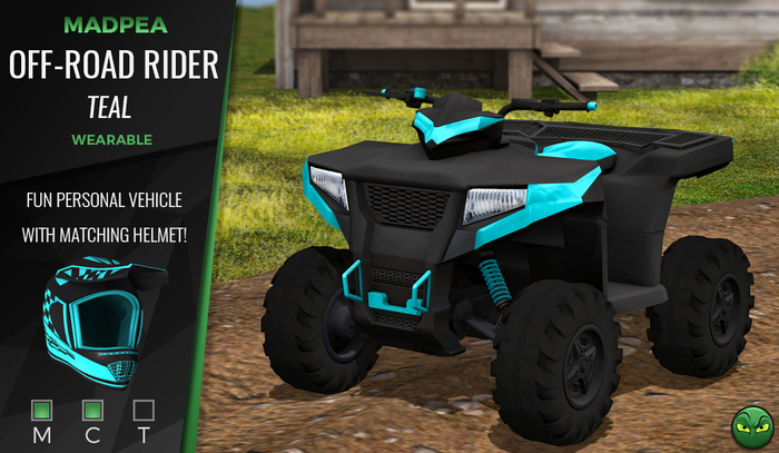 MadPea Off-Road Rider - Teal