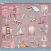 .random.Matter. - Pretty Girl - Wall Mirror [White]