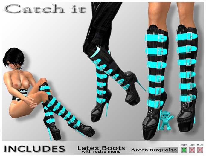 Areen boots turquoise