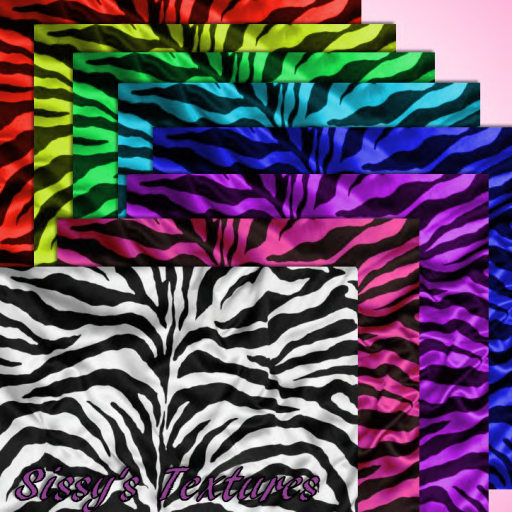 *-* Royal Pain *-* Satin Zebra Textures Boxed