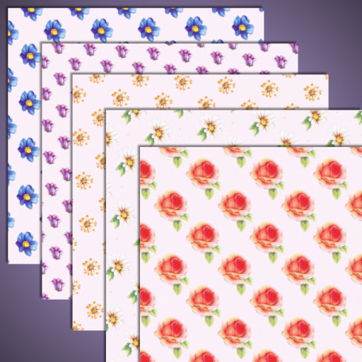 *-* Royal Pain *-* Tiny Florals Textures Boxed