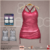 Baiastice_Denim Tank Dress-Red