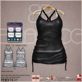 Baiastice_Denim Tank Dress-Black