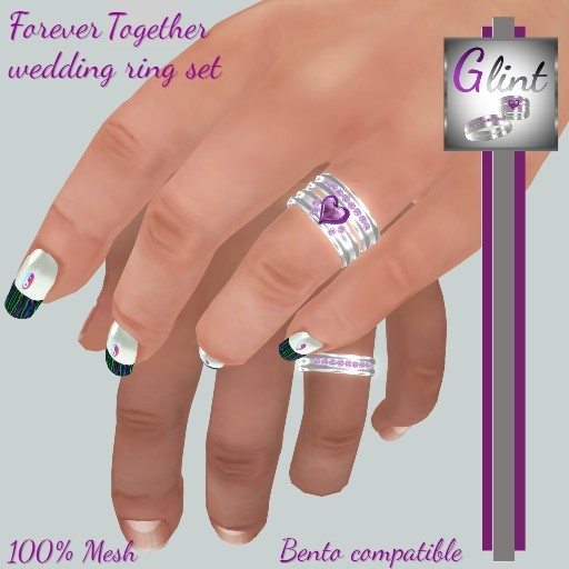 .:Glint:. Forever Together wedding rings