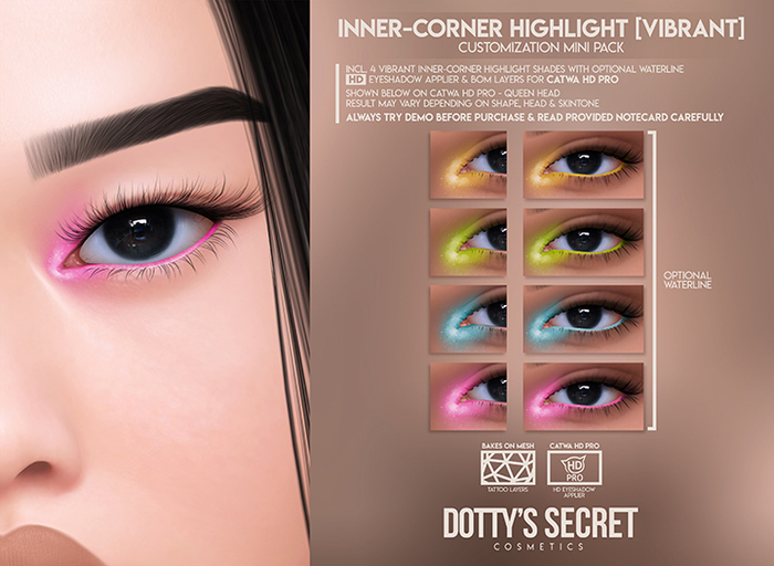 Dotty's Secret - Inner-Corner Highlight [VIBRANT] [CATWA HD PRO]