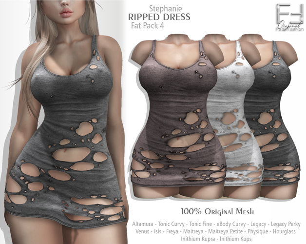 FF Original - Ripped Dress Stephanie - PACK 4