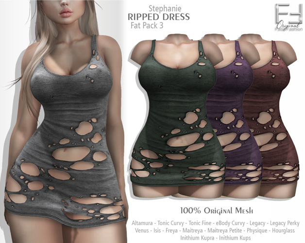 FF Original - Ripped Dress Stephanie - PACK 3