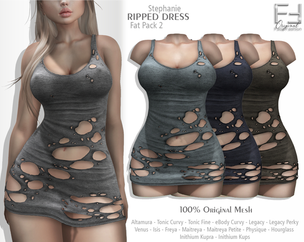 FF Original - Ripped Dress Stephanie - PACK 2