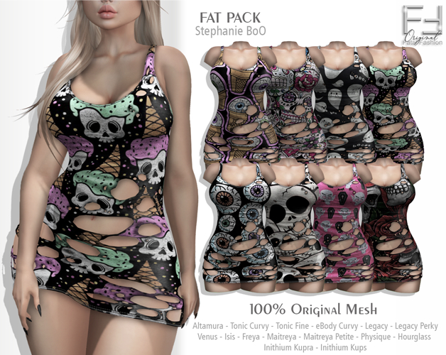 FF Original - Ripped Dress Stephanie Boo *FAT PACK*
