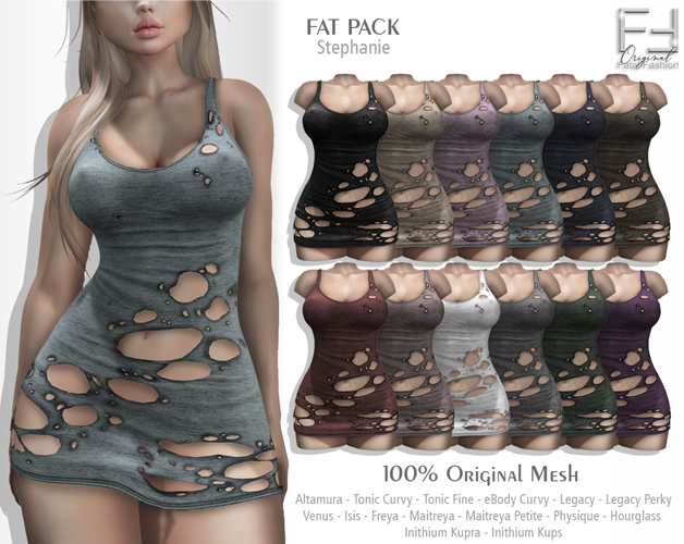 FF Original - Ripped Dress Stephanie *FAT PACK*