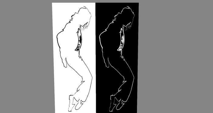 MJ  black or white m+T