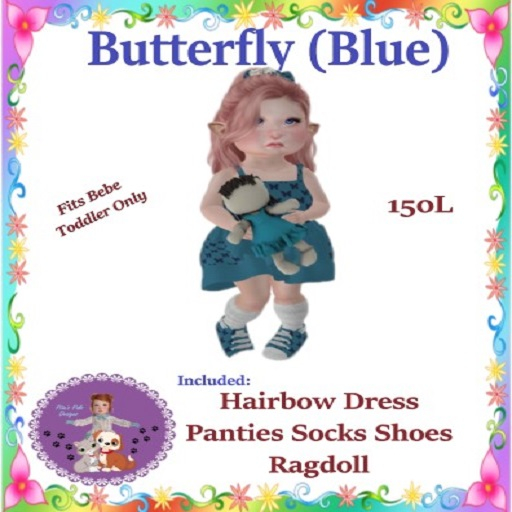 {PPD} Butterfly  (Blue)