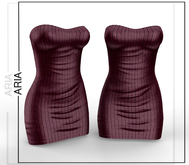 Maroon Office Dress