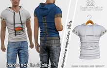 Alexander Male Top White - Signature Gianni, Belleza Jake , Legacy - FashionNatic