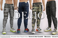 Demo Alexander Male Pants Fatpack Colors - Signature Gianni, Belleza Jake , Legacy - FashionNatic