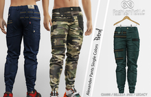 Alexander Male Pants Petrol - Signature Gianni, Belleza Jake , Legacy - FashionNatic 