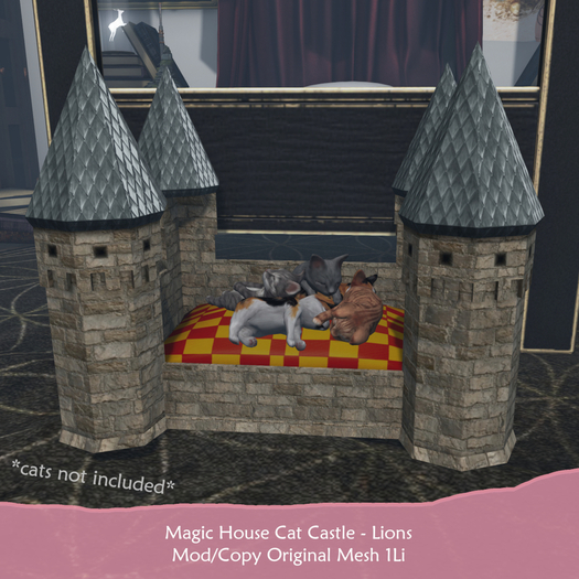 *PandaFace* Magic House Cat Castle - Lion