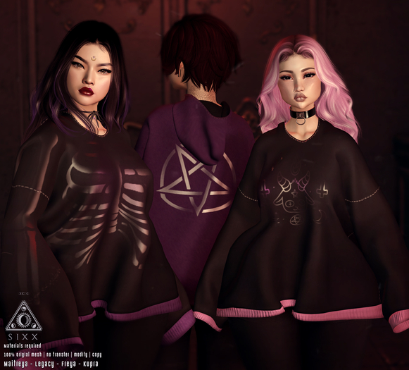 - sixx - Ghost Sweatshirt - {FATPACK}