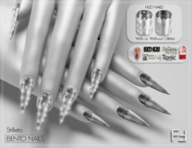 FF Original - Nail Bento Stilleto Glitter - PN08