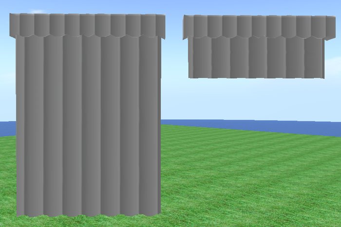 Sculpted Color Change Curtain With Valence 2 prims-u