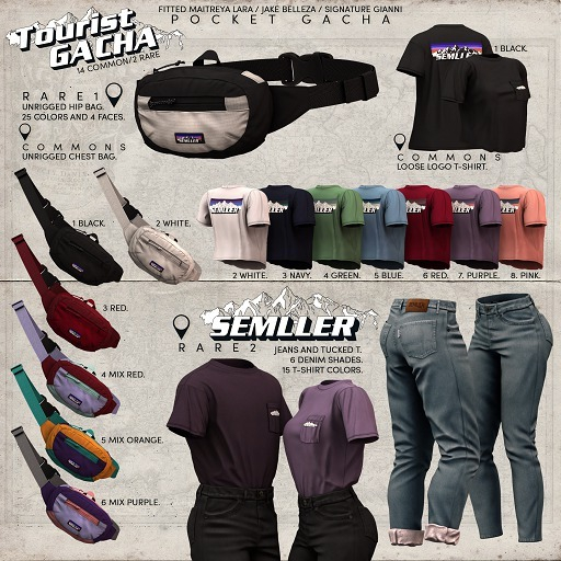 6 RED COMMON T [SEMLLER TOURIST GACHA] JAKE