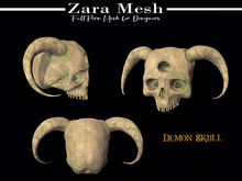 Zara Mesh - Horror - Demon Skull - FULL PERM MESH