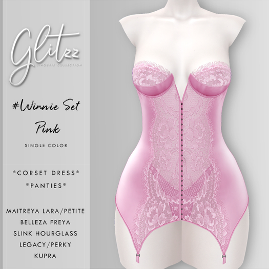[Glitzz] Winnie Set - Pink