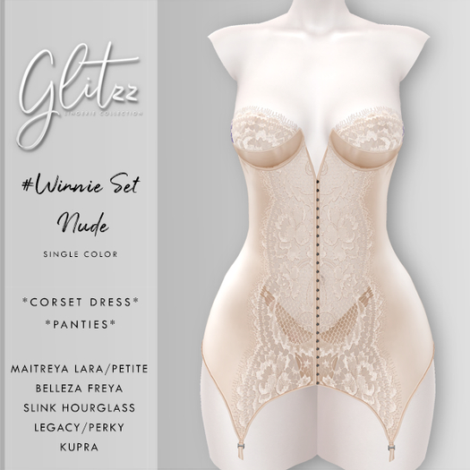 [Glitzz] Winnie Set - Nude