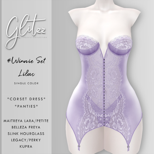 [Glitzz] Winnie Set - Lilac