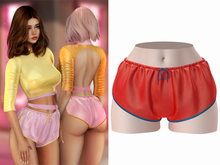 -[ vagrant ]- Sophia Shorts - Light Red