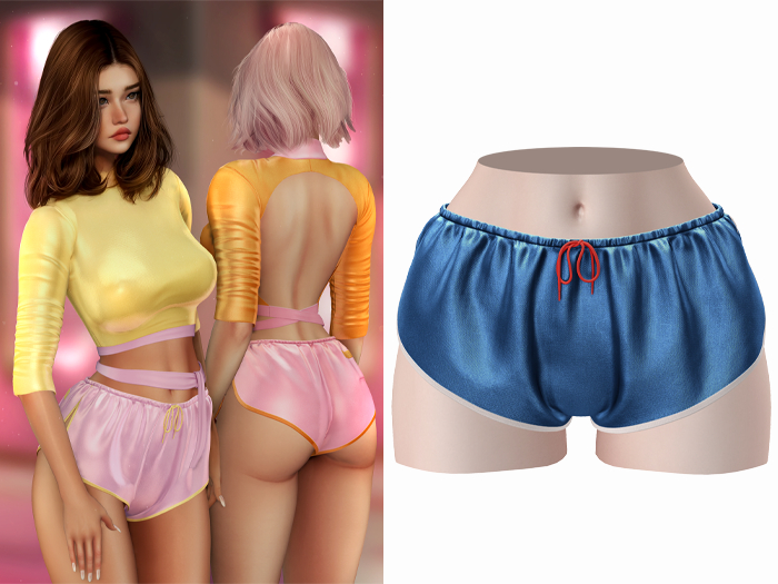 -[ vagrant ]- Sophia Shorts - Dark Blue