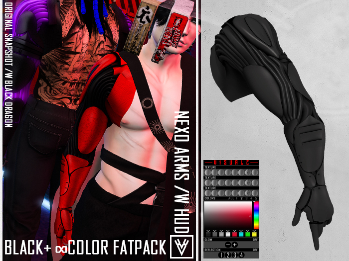 [ xVx ]NEXO ARMS - FATPACK (60% LESS + BLACK)