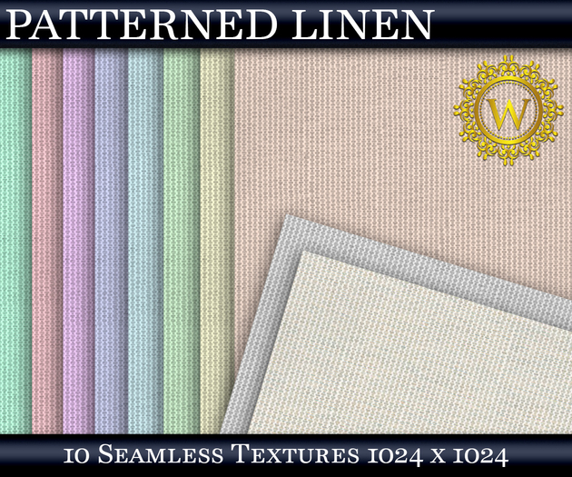Patterned Linen Fabric 10 Seamless Textures - WonderWall