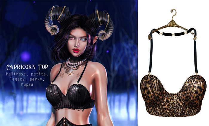 UNA. Capricorn Top Leopard