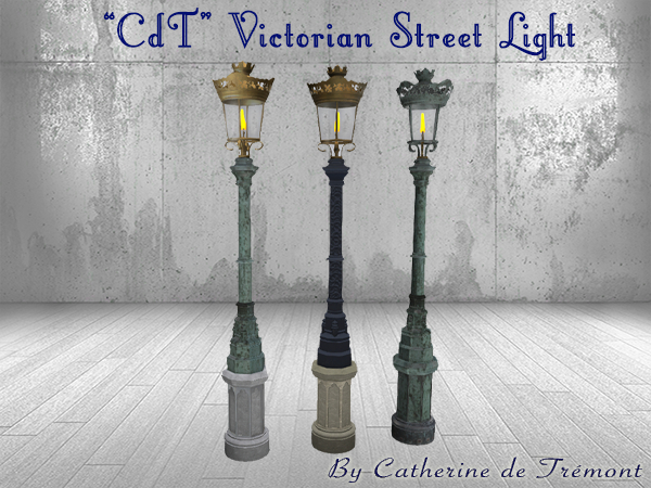"CdT"  Victorian street light