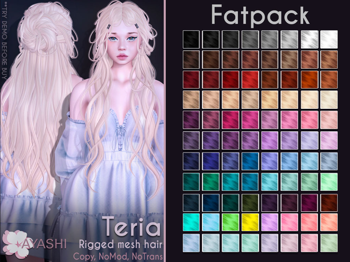 [^.^Ayashi^.^] Teria hair-Fatpack(Mod)