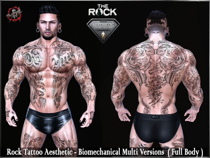 [HUD] Tattoo Applier - Biomechanical Multi Versions (Full Body)
