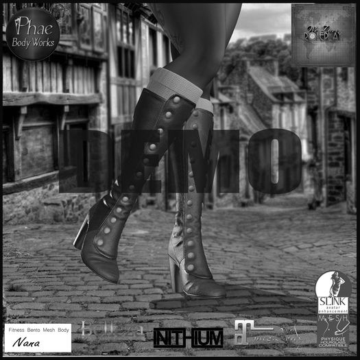 PBW  Women's Medieval Fantasy Boots Knee High DEMO (Boxed)