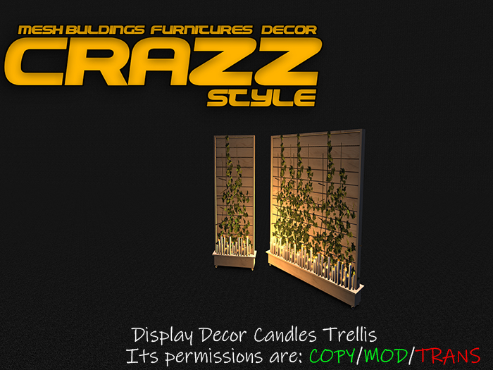 :::CR'S::: - Display Decor Candles Trellis  (Copy/Mody)