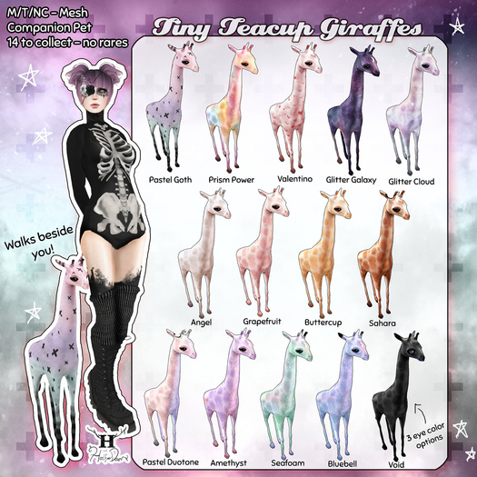 +Half-Deer+ Tiny Teacup Giraffe - Grapefruit