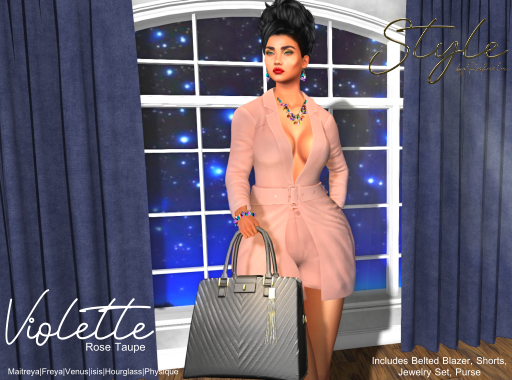 Style by Rafaela Violette Rose Taupe  Set