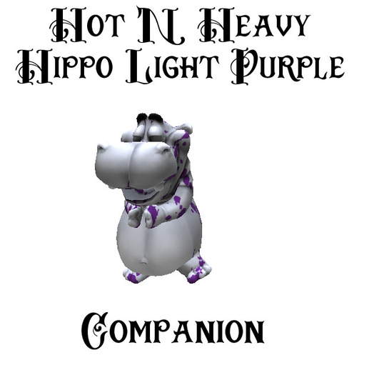 Hot N Heavy - Hippo Companion Light Purple