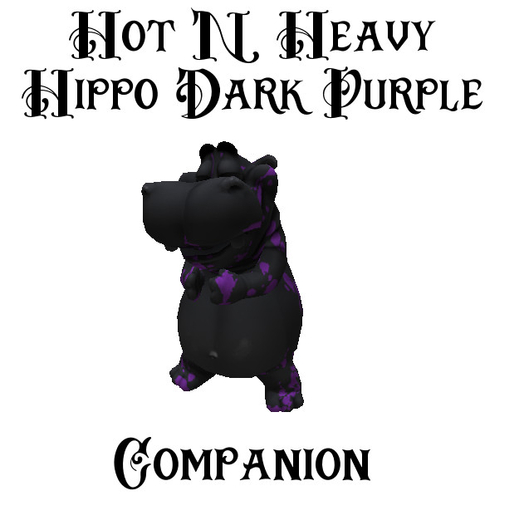 Hot N Heavy - Hippo Companion Dark Purple